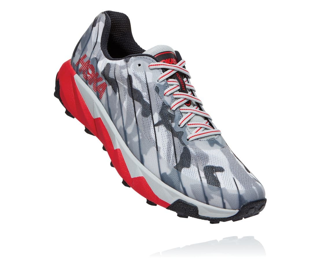 Pantofi Alergare Trail Hoka One One All Gender Hoka X Xterra Torrent Barbati - Gri Camuflaj | Romani